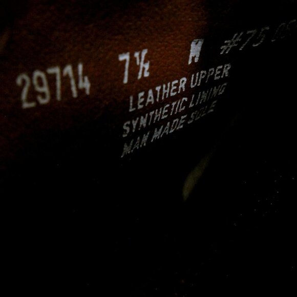 Venturini Square Toe Leather Oxford Shoes in Black Men Size 7.5 - Picture 12 of 13